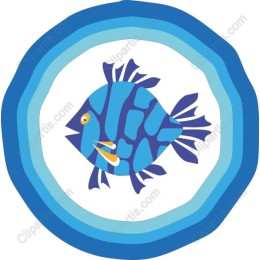 Vibrant Blue Fish