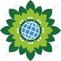 Eco-Friendly Globe and Leaf