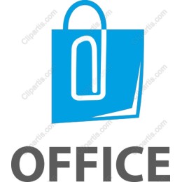 Modern Office: Shopping Bag with Paperclip