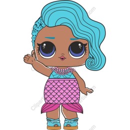 Adorable Mermaid Girl