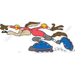 Dynamic Roller-Skating Character