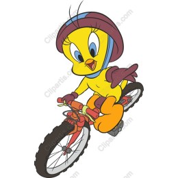 Cheerful Biking Bird