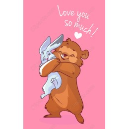 Love You So Much Bear and Rabbit