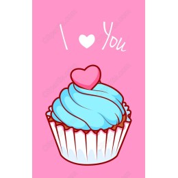Charming Heart Cupcake