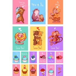 Love You Set: Adorable Animal and Sweet Treats