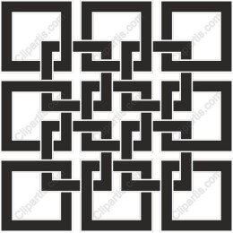 Intricate Interconnected Squares