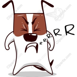 Fiercely Cute Cartoon Dog