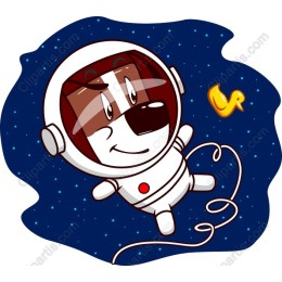 Cosmic Canine - Adorable Astronaut Dog