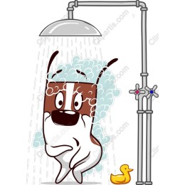 Shower Time Pup