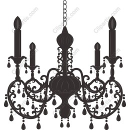 Vintage Elegance Black Chandelier