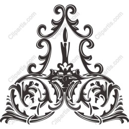 Elegant Floral Candlestick Ornament