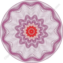 Intricate Red and Pink Mandala