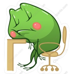 Sleepy Frog at Work