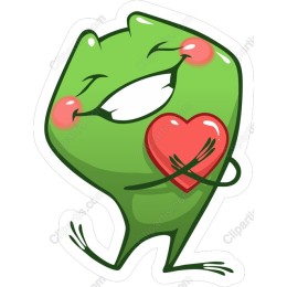 Heartwarming Green Character