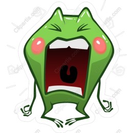Vibrant Cartoon Frog