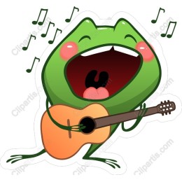 Cheerful Singing Frog