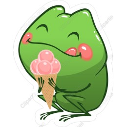 Frog with Ice Cream