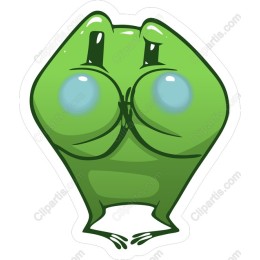 Playful Cartoon Frog