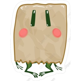 Playful Paper Bag Frog