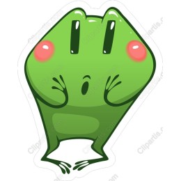 Cute Cartoon Green Frog