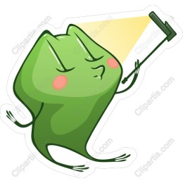 Cheerful Green Creature