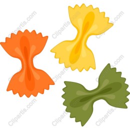 Vibrant Bowtie Pasta Colors Set