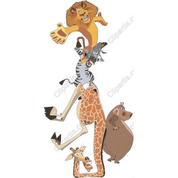 Playful Wild Animals Stack