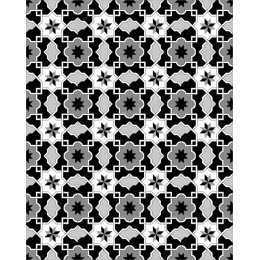 Elegant Black and White Geometric Pattern