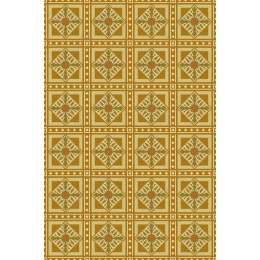 Vintage Floral Diamond Pattern
