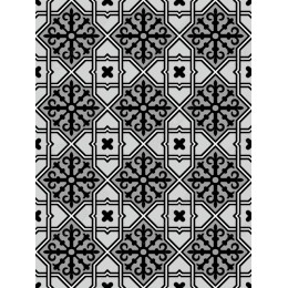 Elegant Black and Grey Floral Pattern