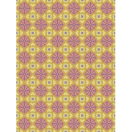 Vibrant Floral Geometric Pattern
