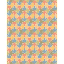 Geometric Leaf Pattern