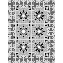 Elegant Geometric Snowflake Pattern