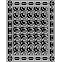 Geometric Elegance: Black and Grey Pattern