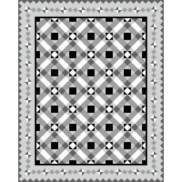 Elegant Black and White Geometric Pattern