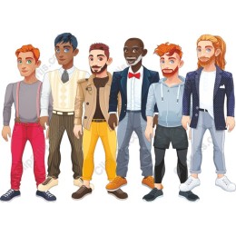 Stylish Cartoon Men Collection