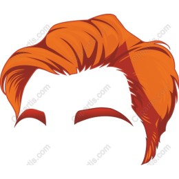 Vibrant Orange Hairstyle