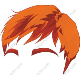 Dynamic Fiery Hairstyle