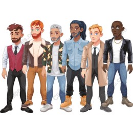 Diverse Male Character Pack