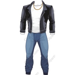 Edgy Fashion: Black Leather Jacket and Jeans