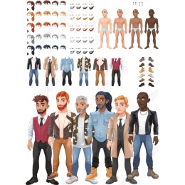 Stylish Male Character Bundle
