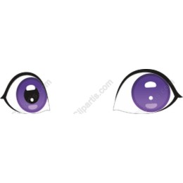 Purple Cartoon Eyes