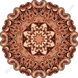 Intricate Brown Mandala
