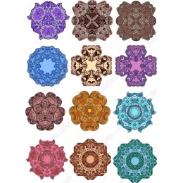 Mandala-Inspired Set: 12 Unique s