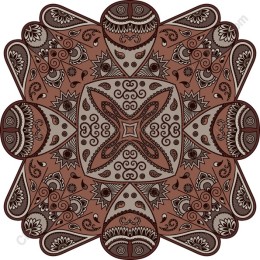 Intricate Mandala in Earthy Tones