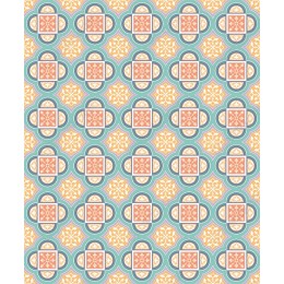 Intricate Geometric Pattern in Vibrant Colors