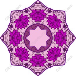 Elegant Pink Floral Mandala