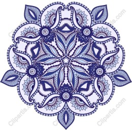 Intricate Blue Mandala