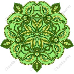 Mandala Green Floral