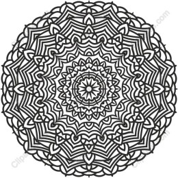 Mandala-Inspired Round